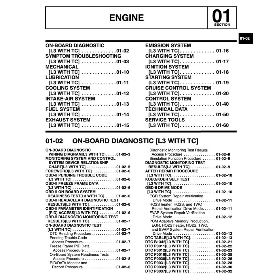 Mazda CX-7 ER 2007-2012 Full Manual Set – Repair & Maintenance Manual - page 2