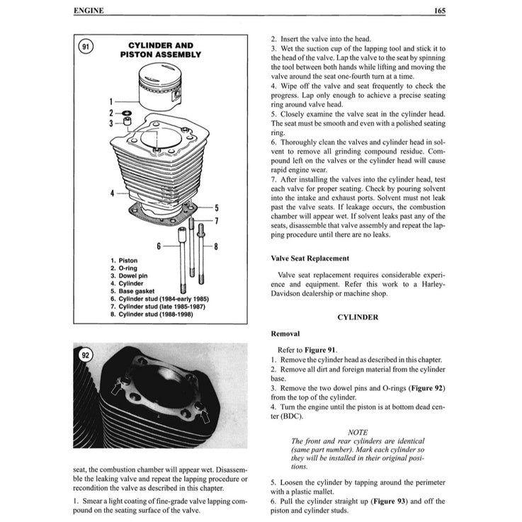 Harley-Davidson FLH/FLT/FX 1984-1998 Full Manual Set – Repair & Maintenance Manual - CLYMER - page 3