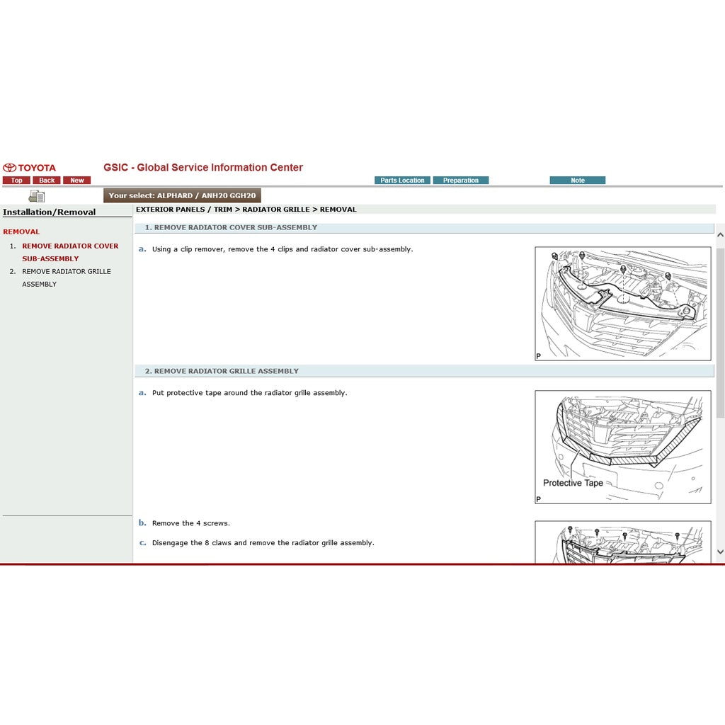 Toyota ALPHARD / VELLFIRE ANH20/GGH20 2008-2015 Full Manual Set – Repair & Maintenance Manual - page 3