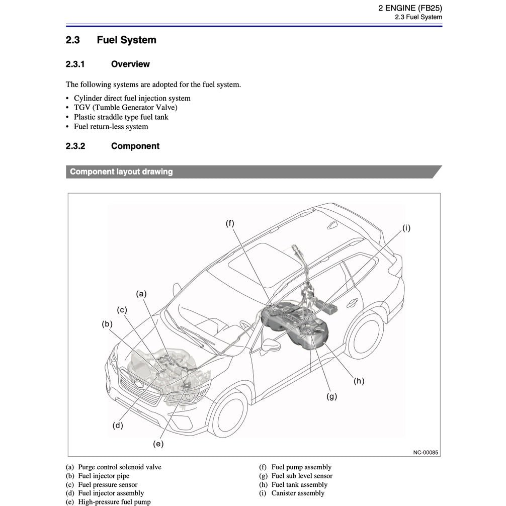 Subaru FORESTER SK 2019-2023 Full Manual Set – Repair & Maintenance Manual - page 3