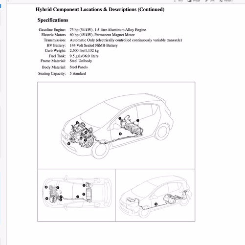 Toyota PRIUS-C NHP10 2012-2019 Full Manual Set – Repair & Maintenance Manual - page 3