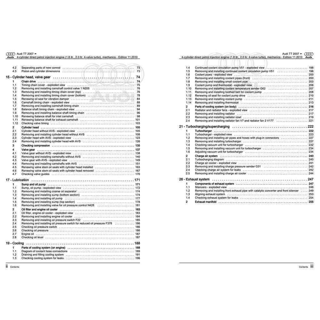 Audi TT MK2 2007-2014 Full Manual Set – Workshop Repair Service Manual - page 3