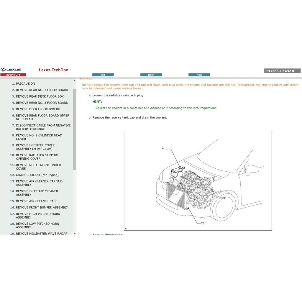 Lexus CT200h 2011-2017 Full Manual Set – Repair & Maintenance Manual - page 5