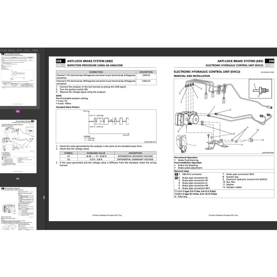 Proton SAGA FLX 2011-2016 Full Manual Set – Repair & Maintenance Manual - page 9