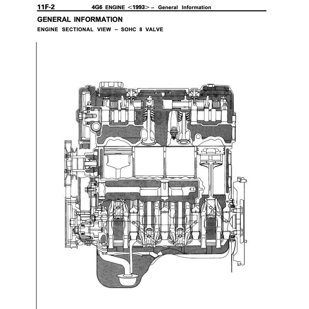 Mitsubishi Engine ALL Series 3G/4G/4D/4A/4M/6A/6G/F8/F9 1985-2005 Full Manual Set – Repair & Repair & Maintenance Manual - page 4