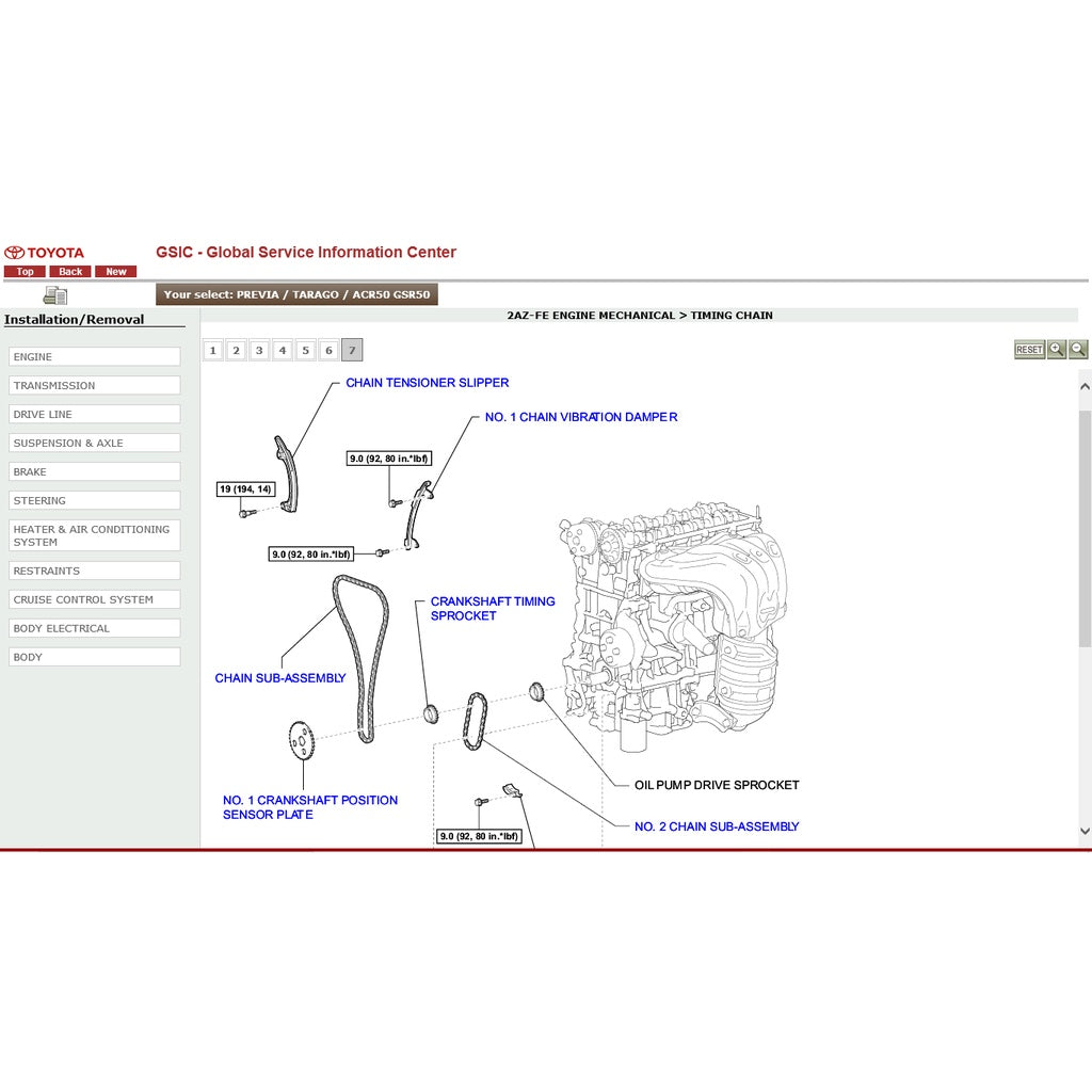 Toyota ESTIMA/PREVIA ACR50 /GSR50 2006-2019 Full Manual Set – Repair & Maintenance Manual - page 4