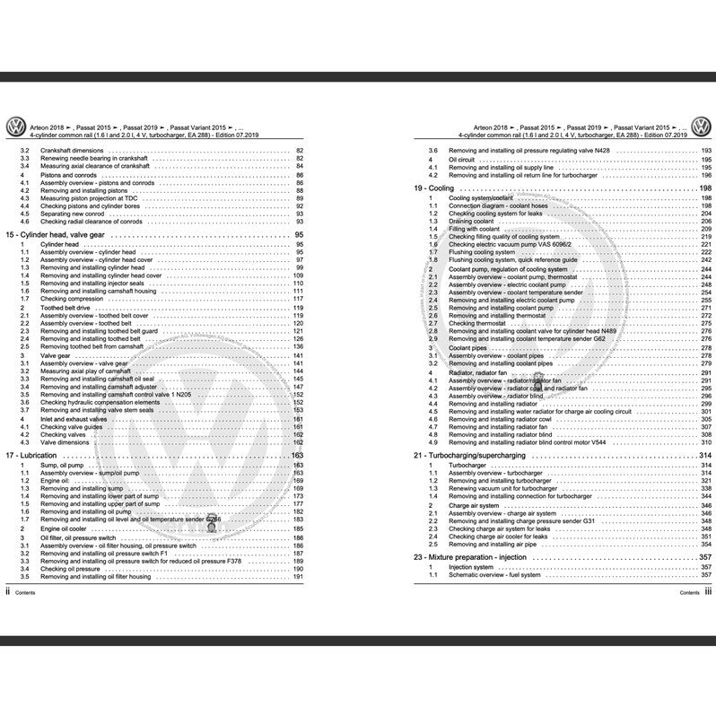 VW PASSAT B7 2011-2015 Full Manual Set – Repair & Maintenance Manual - page 2