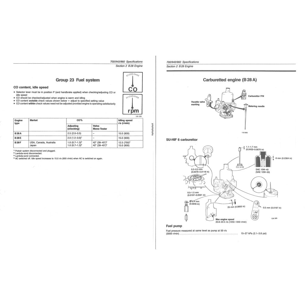 Volvo 940/960 1990-1998 Full Manual Set – Repair & Maintenance Manual - page 8