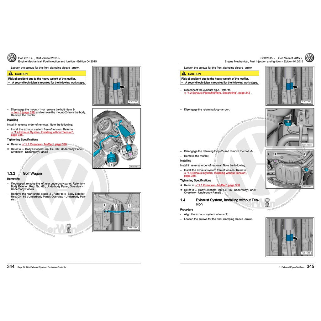 VW GOLF MK7 2013-2020 Full Manual Set – Service Repair Workshop Manual - page 7