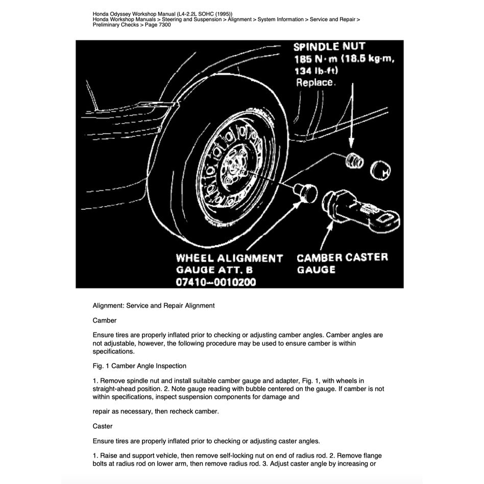 Honda ODYSSEY RA 1/2/3/4/5 1994-1999 Full Manual Set – Repair & Maintenance Manual - page 3