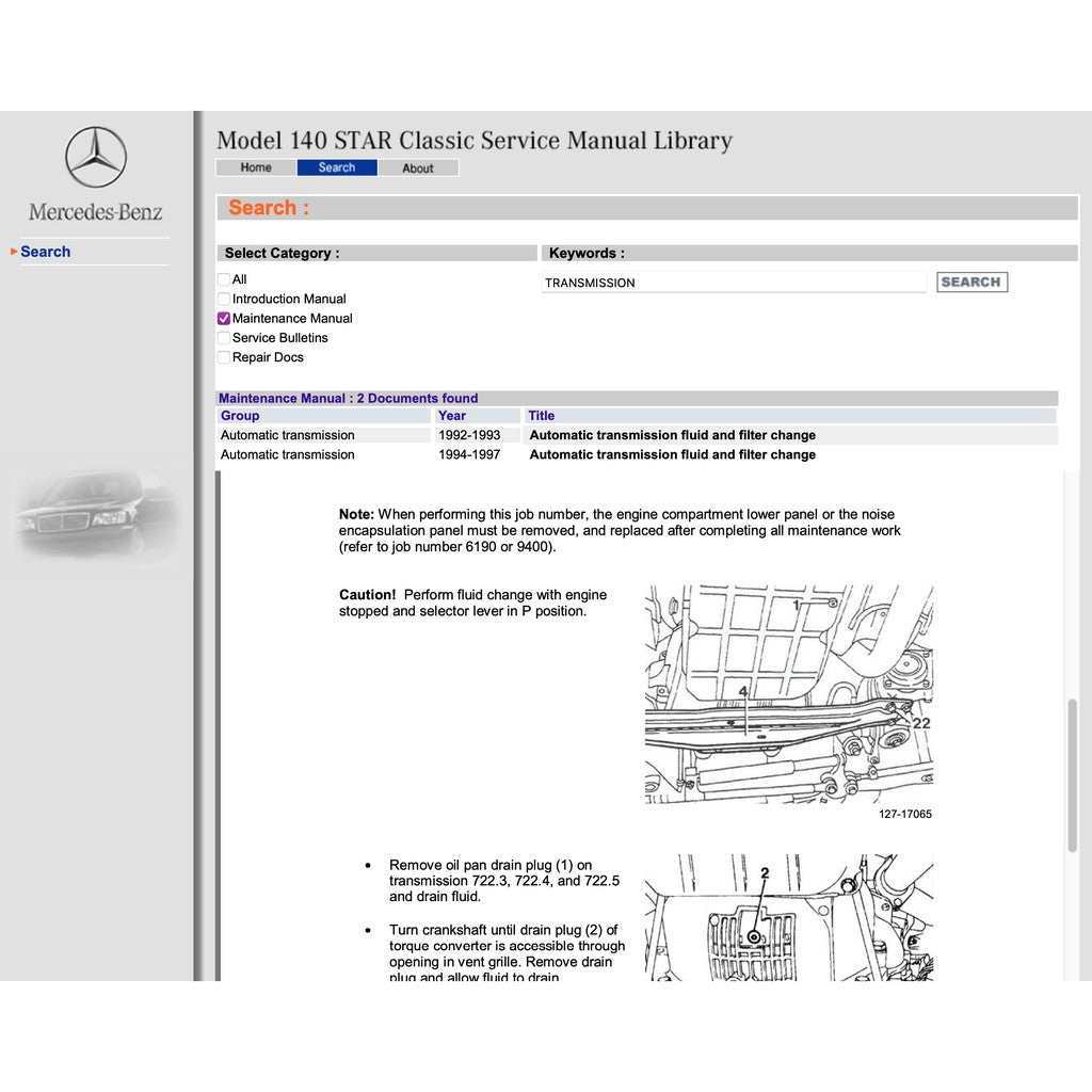 Mercedes-Benz W140 1991-1998 Full Manual Set – Repair & Maintenance Manual LIBRARY - page 8