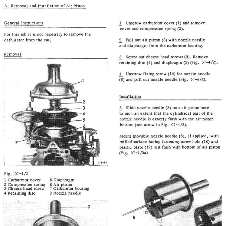 Mercedes-Benz Engine M114 & M130 1967-1976 Full Manual Set – Repair & Maintenance Manual - page 2