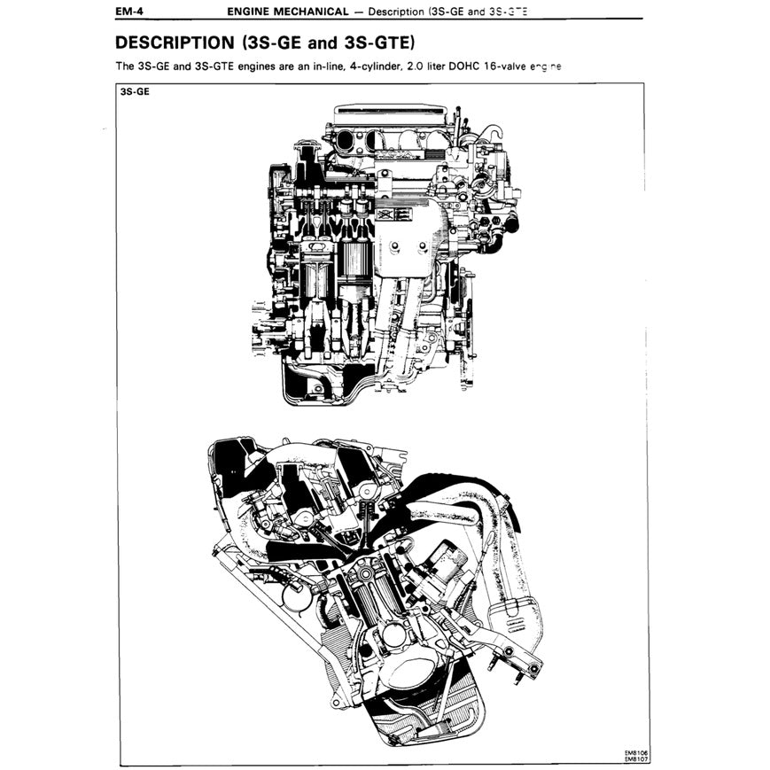 Toyota Engine 3S-GE / 3S-GTE/ 5S-FE Service Repair Workshop Manual - page 3