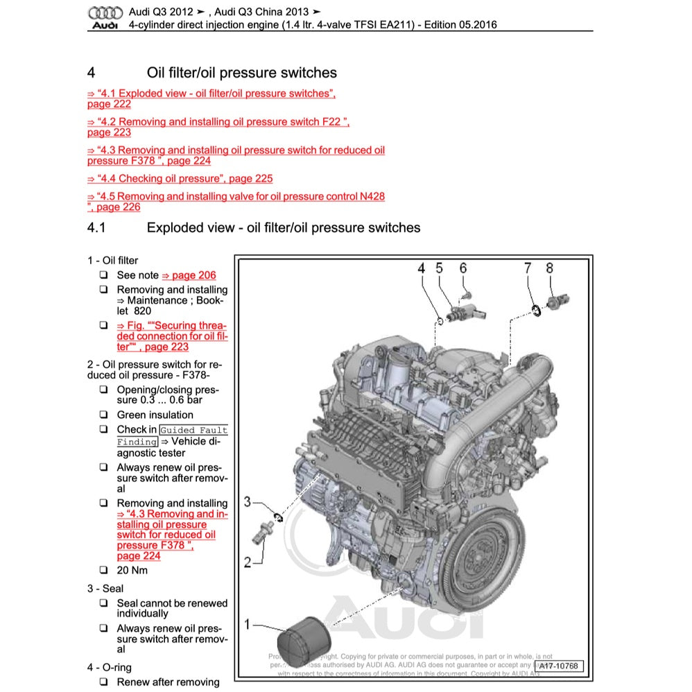 Audi Q3 8U 2011-2018 Full Manual Set – Repair & Maintenance Manual - page 2