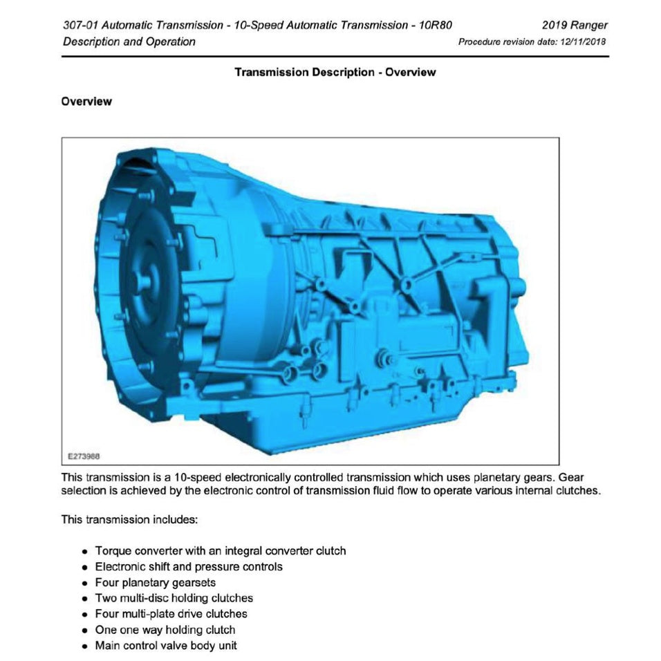 Ford RANGER T6 2019-2021 Full Manual Set – Repair & Maintenance Manual - ALSO CALLED RANGER "T7" - page 6