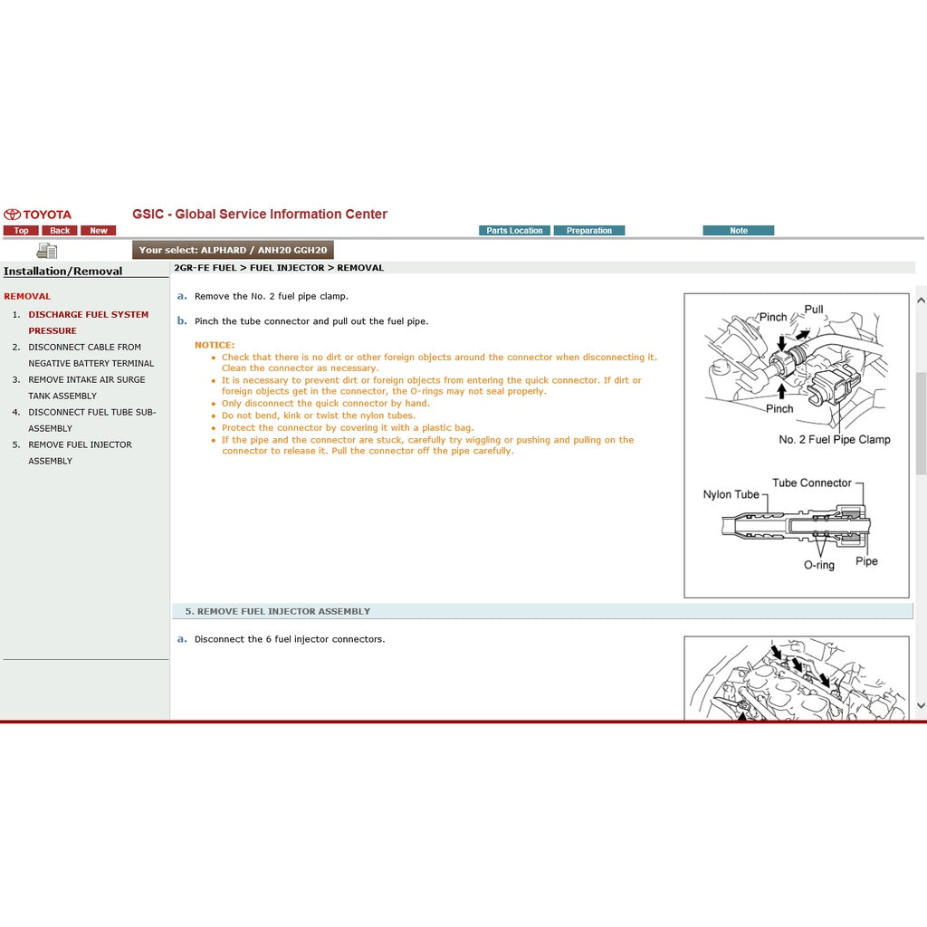 Toyota ALPHARD / VELLFIRE ANH20/GGH20 2008-2015 Full Manual Set – Repair & Maintenance Manual - page 6