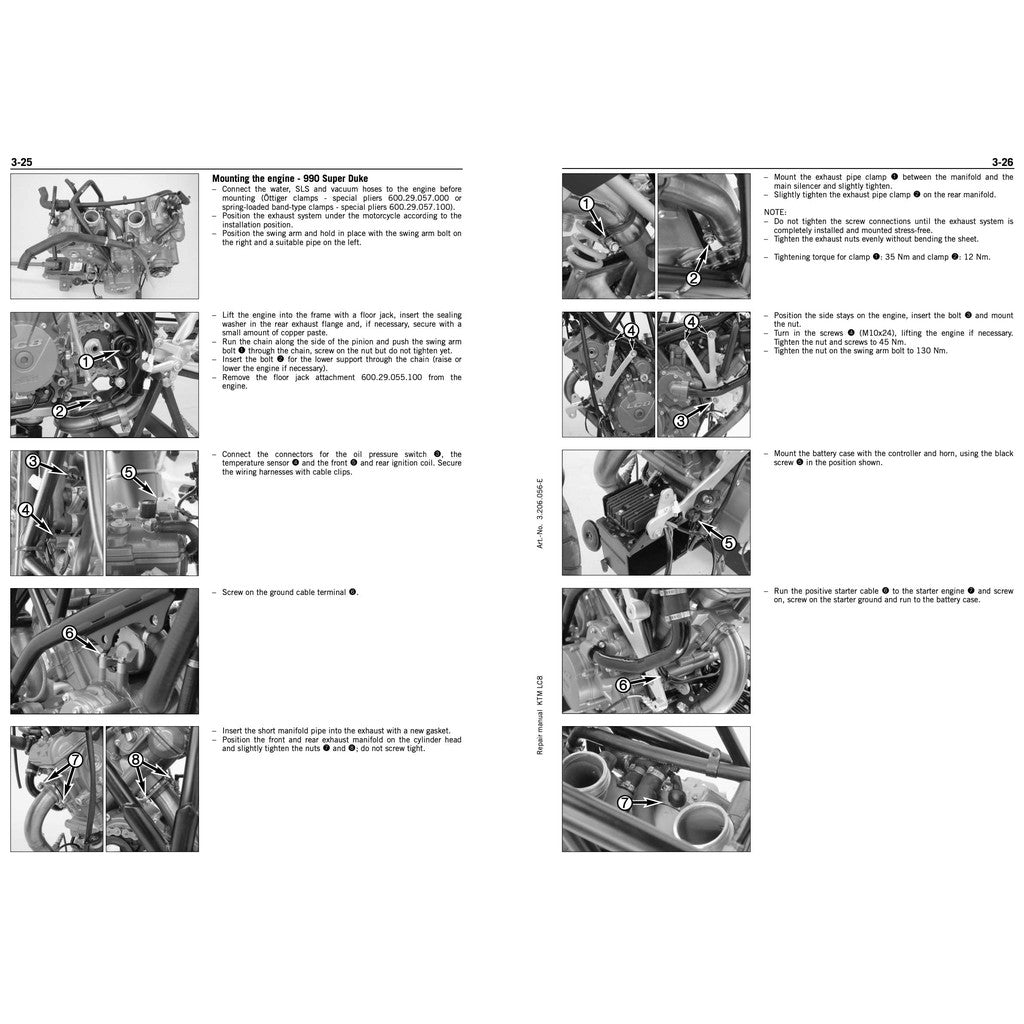 KTM 950/990 ADVENTURE 2003-2008 Full Manual Set – Service Repair Workshop Manual and Spare Parts Catalog and User Handbook - page 4