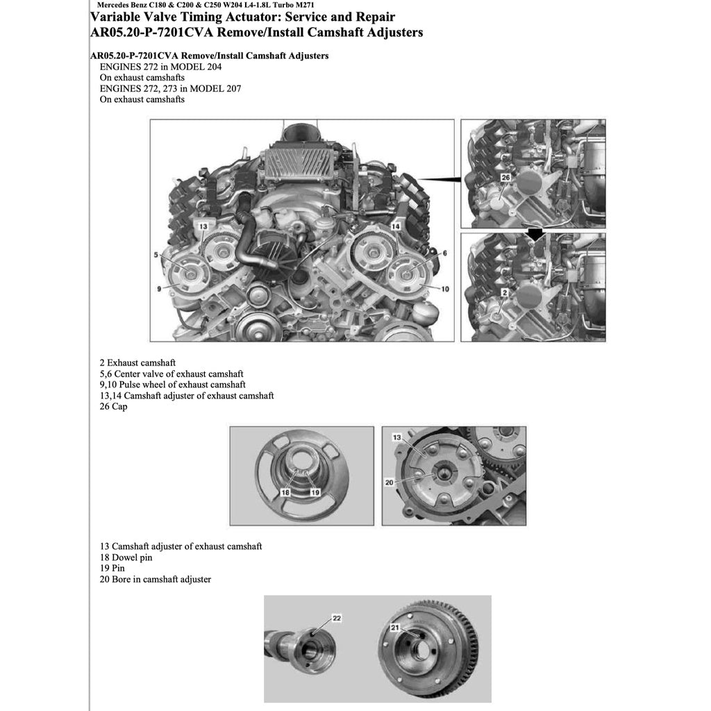 Mercedes-Benz Engine M271 EVO Workshop Repair Manual - page 3