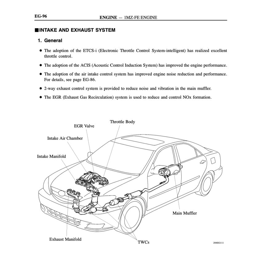Toyota CAMRY ACV30 MCV30 2002-2006 Full Manual Set – Service WORKBOOK Workshop Manual - page 6
