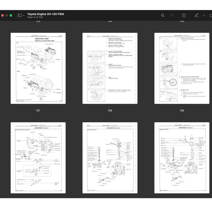[CLASSIC] Toyota "H" Series Engine 1975-1988 Full Manual Set – Repair Manual - page 5