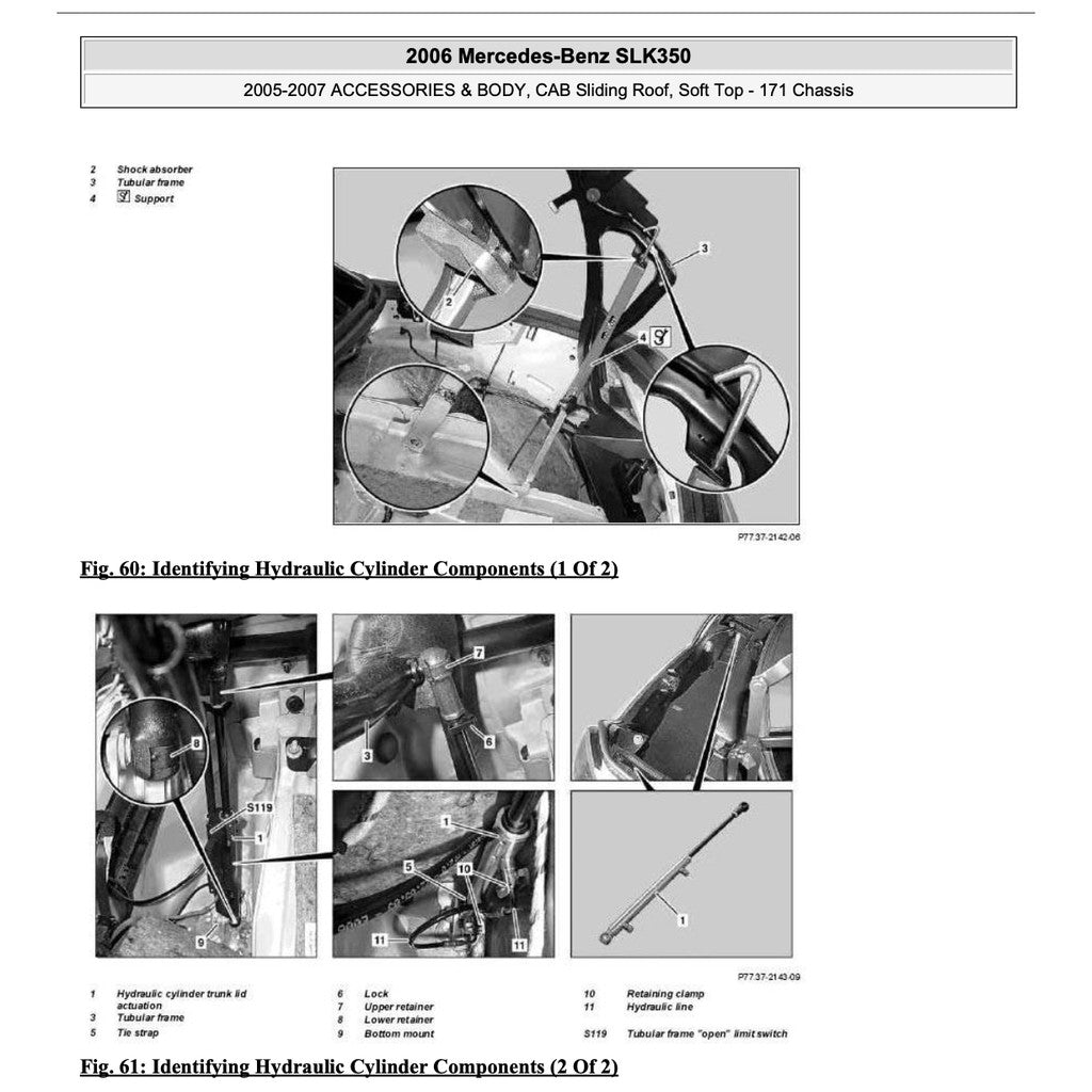 Mercedes-Benz SLK R171 2004-2011 Full Manual Set – VARIO Roof Service Repair Manual - page 8