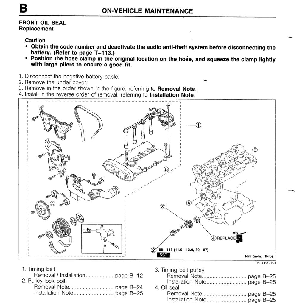 Mazda MX-5 MIATA NA Series 1990 Full Manual Set – Repair & Maintenance Manual - page 7