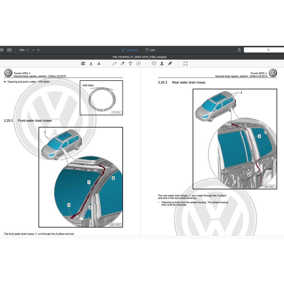 VW TOURAN I 1T 2003-2015 Full Manual Set – Repair & Maintenance Manual - page 7