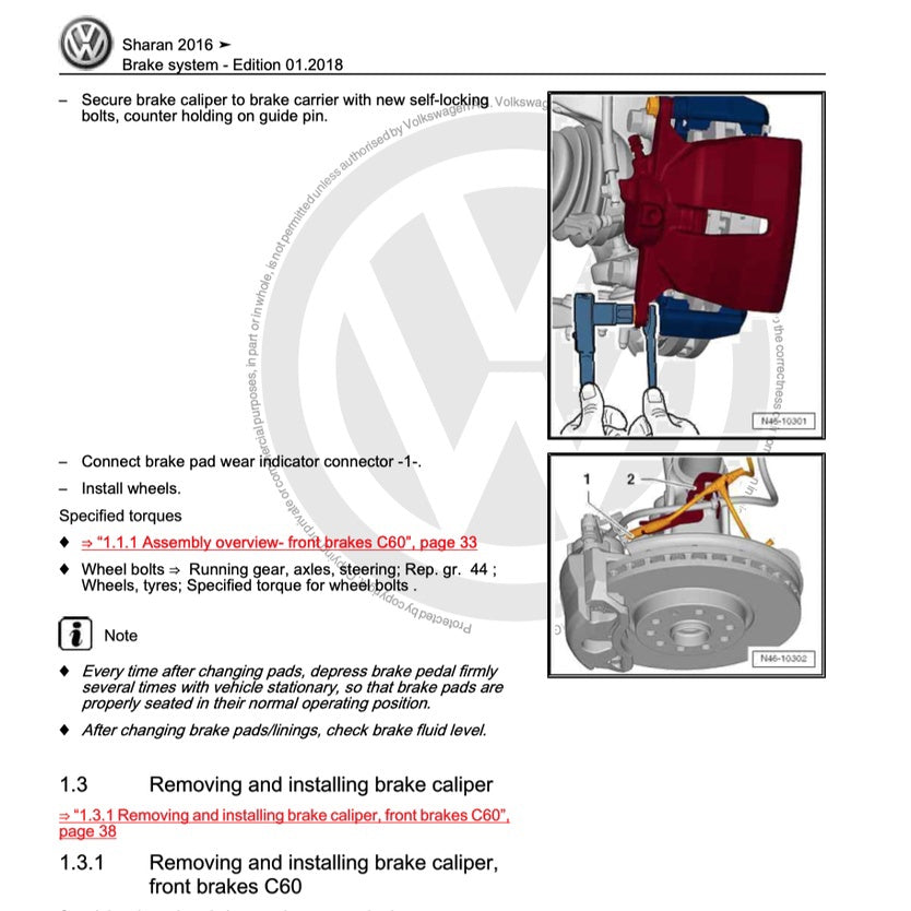 VW SHARAN 7N 2011-2020 Full Manual Set – Repair & Maintenance Manual - page 7
