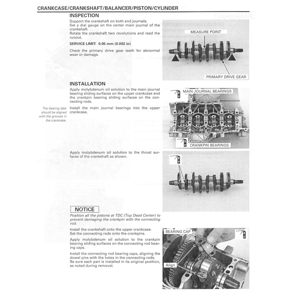 Honda CBR1000RR 2004-2007 Full Manual Set – Repair & Maintenance Manual and Spare Parts Catalog and User Handbook - page 6