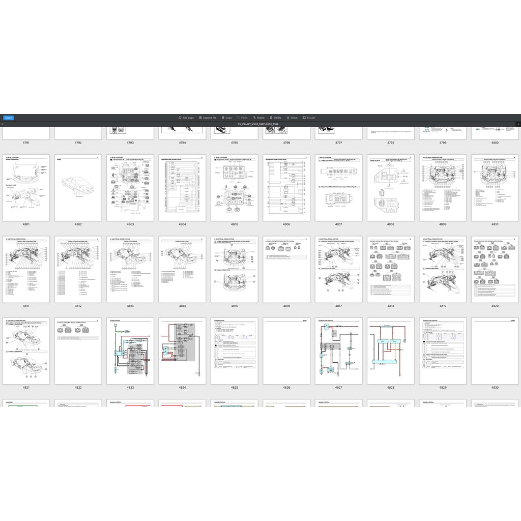 Toyota CAMRY ACV20 1997-2001 Full Manual Set – Repair & Maintenance Manual - page 7