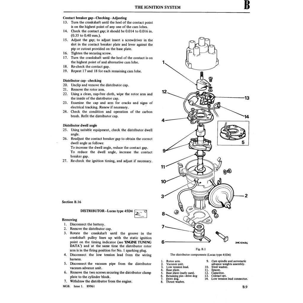 MG MGB 1962-1981 Full Manual Set – Repair & Maintenance Manual - page 8