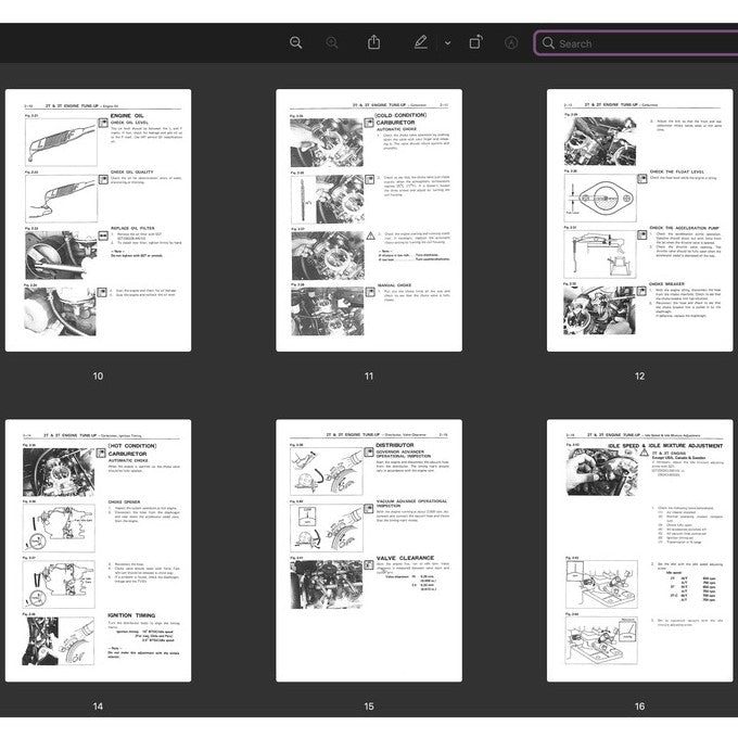 [CLASSIC] Toyota "T" Series Engine 1978-1988 Full Manual Set – Repair Manual - page 4