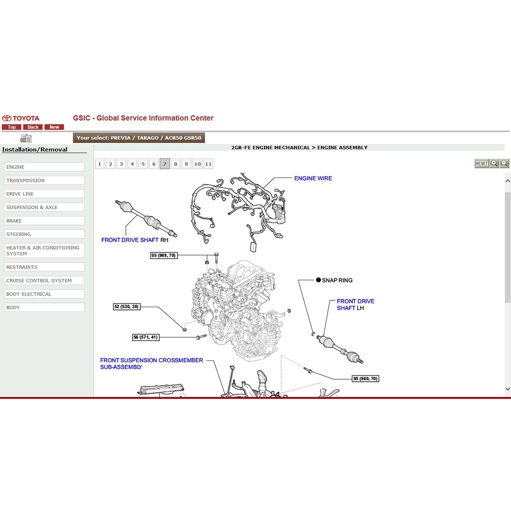 Toyota ESTIMA/PREVIA ACR50 /GSR50 2006-2019 Full Manual Set – Repair & Maintenance Manual - page 5