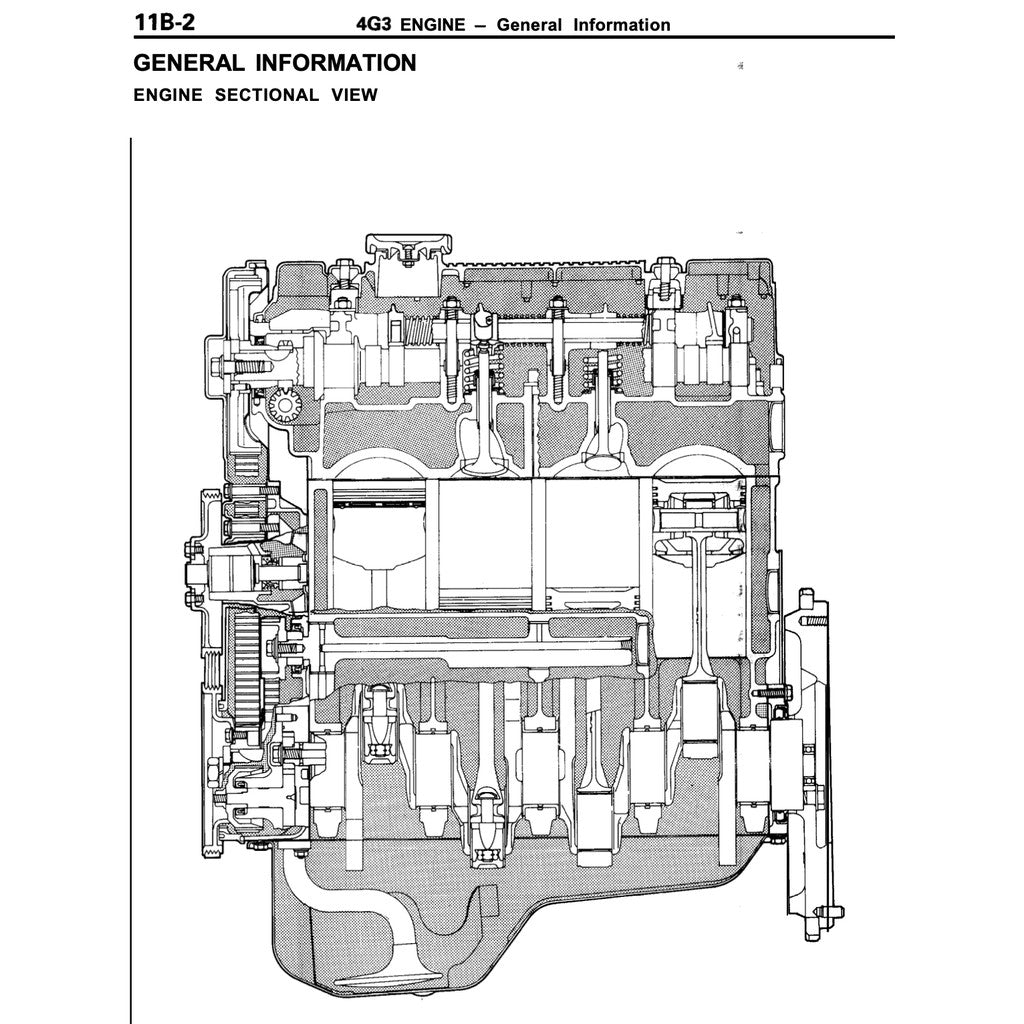 Mitsubishi Engine ALL Series 3G/4G/4D/4A/4M/6A/6G/F8/F9 1985-2005 Full Manual Set – Repair & Repair & Maintenance Manual - page 5
