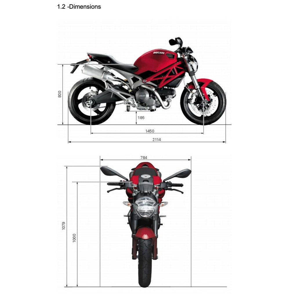 Ducati MONSTER 796 2010-2014 Full Manual Set – Service Repair Workshop Manual and Spare Parts Catalog and User Handbook - page 2