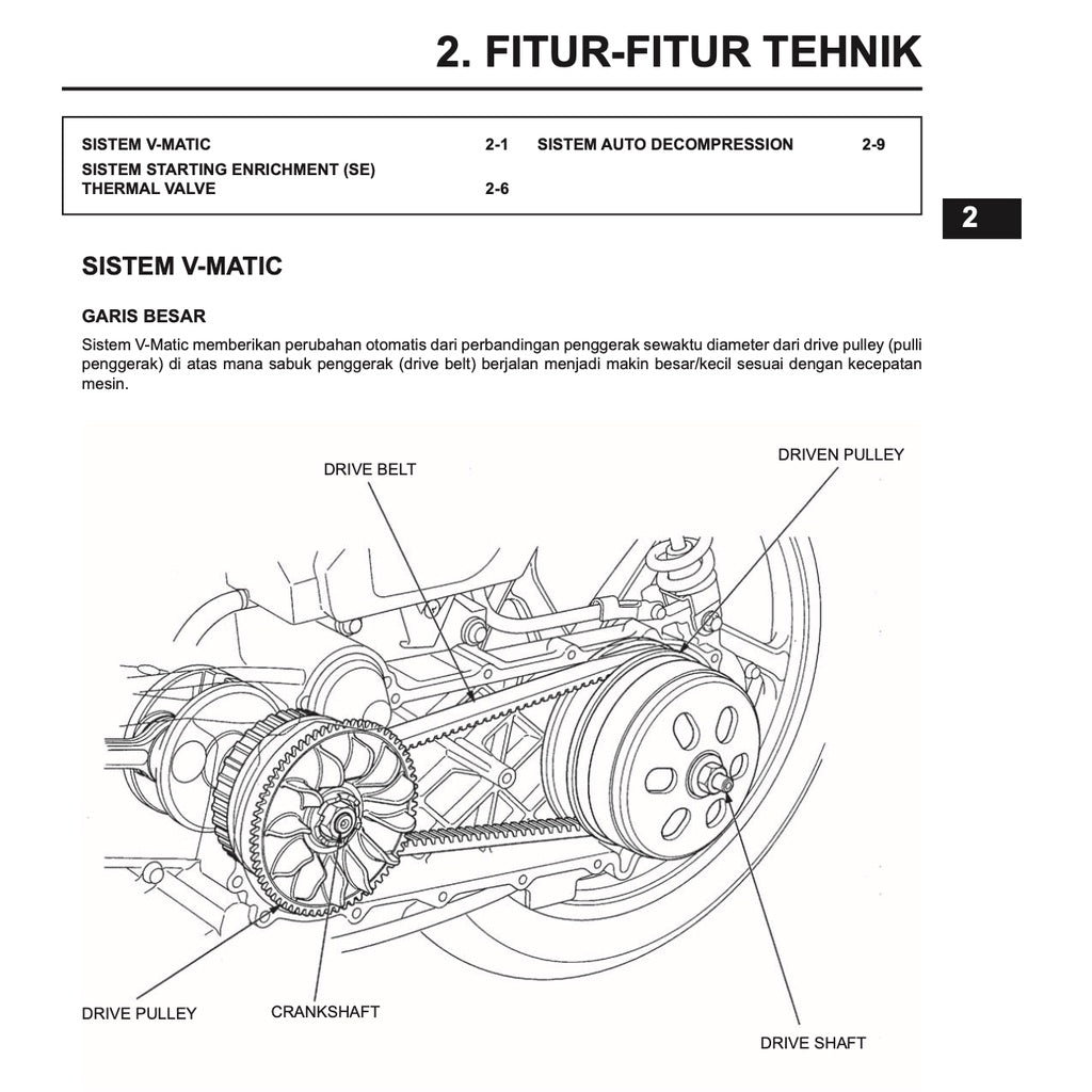 Honda VARIO 150 BEAT 110 Workshop Repair Manual / BUKU PEDOMAN REPARASI - page 4