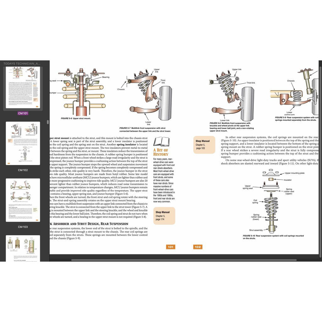 TODAY'S TECHNICIAN: AUTOMOTIVE SUSPENSION & STEERING SYSTEMS - TRAINING And Workshop Manual - page 5