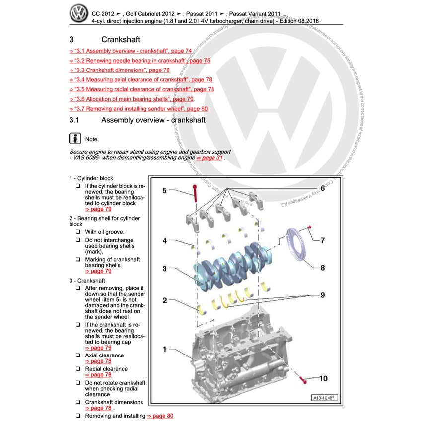 VW SHARAN 7N 2011-2020 Full Manual Set – Repair & Maintenance Manual - page 2