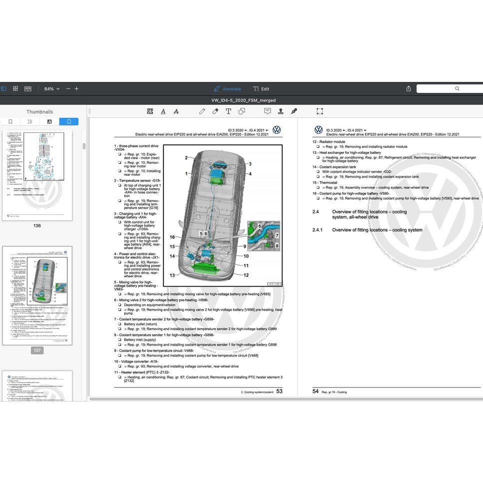 VW ID.4/5 EV 2021-2023 Full Manual Set – Repair & Maintenance Manual - page 7