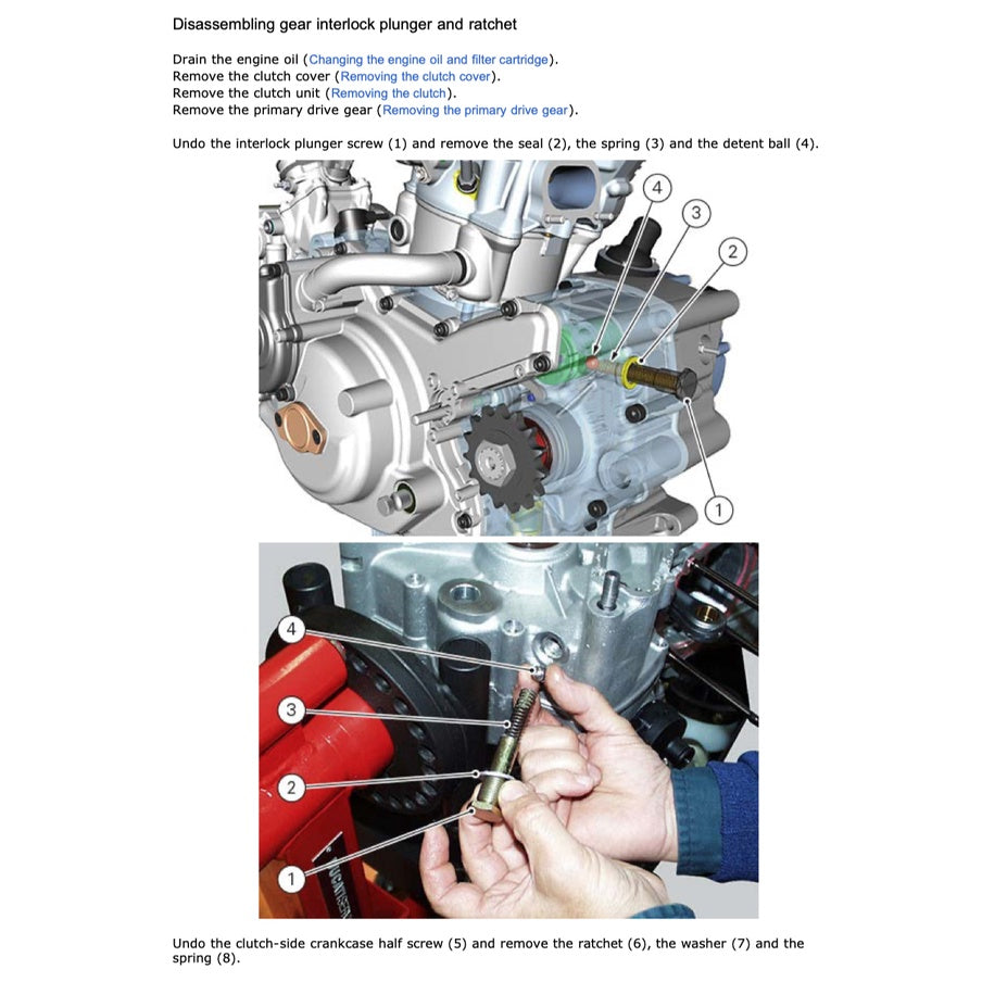Ducati MONSTER 1200 2014-2016 Full Manual Set – Repair & Maintenance Manual and Spare Parts Catalog and User Handbook - page 8