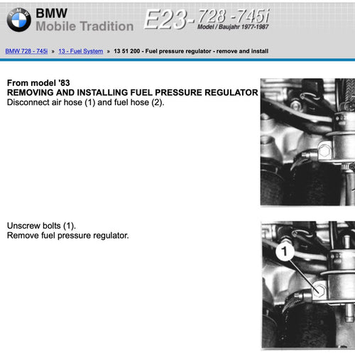 BMW 728-745i E23 1977-1986 Full Manual Set – Service Repair Workshop Manual - page 2