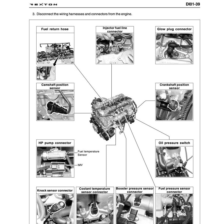 SsangYong REXTON Y200/250/270 2001-2012 Full Manual Set – Repair & Maintenance Manual - page 6