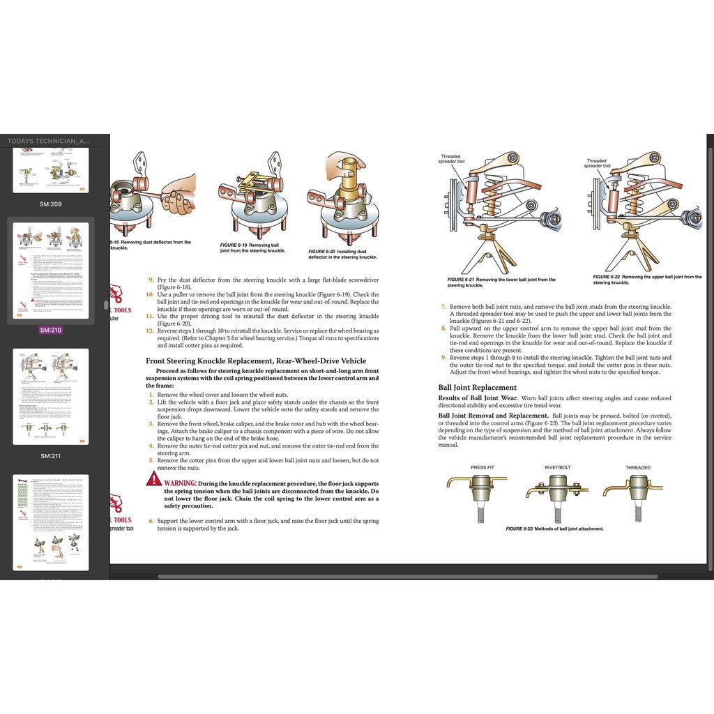 TODAY'S TECHNICIAN: AUTOMOTIVE SUSPENSION & STEERING SYSTEMS - TRAINING And Workshop Manual - page 6