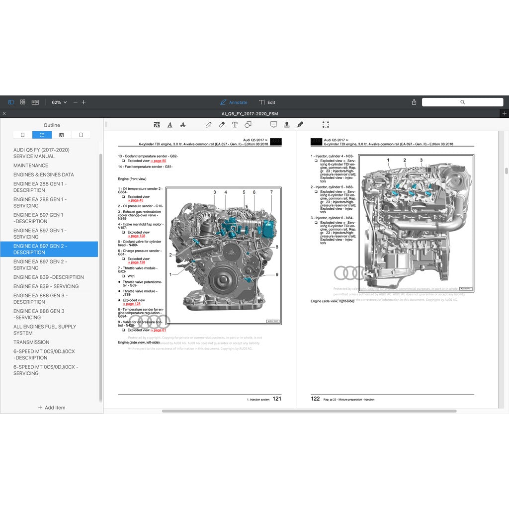 Audi Q5 FY /80A 2018-2023 Full Manual Set – Repair & Maintenance Manual - page 2