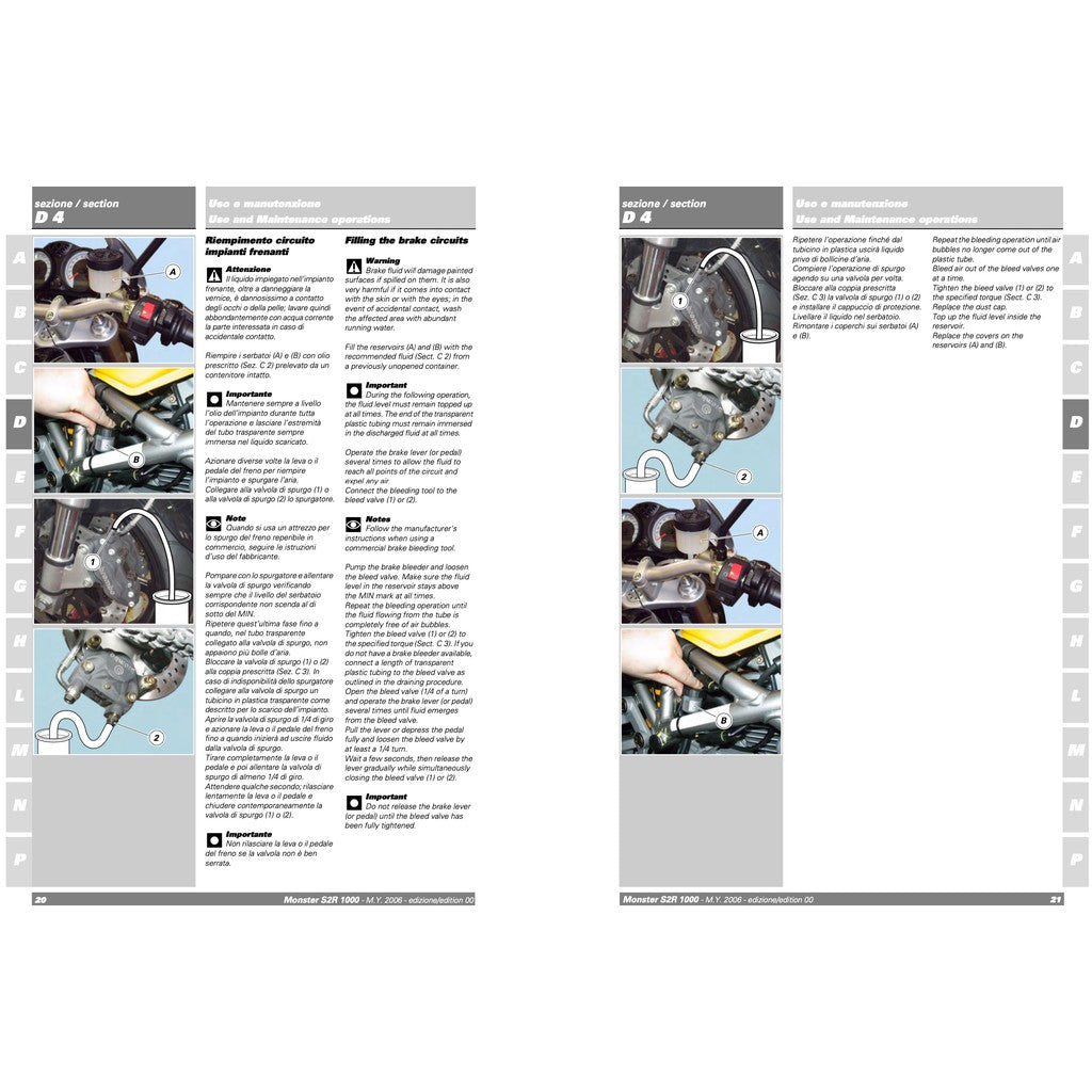 Ducati Monster S2R 1000 2006 Service Repair Workshop Manual (Factory) - page 4