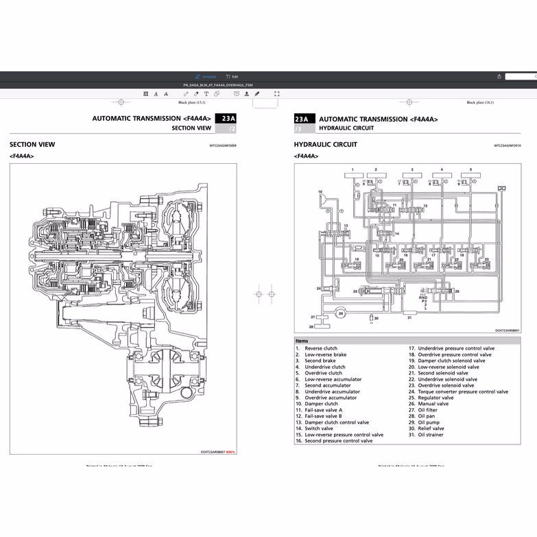Proton CAMPRO S4P IAFM Engine Workshop Manual and Automatic Transmission F4A4A - page 7