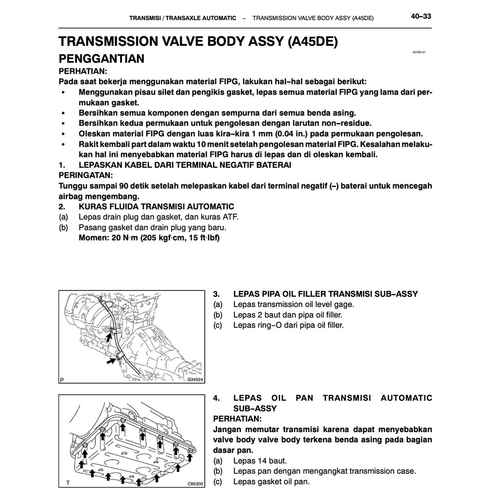Toyota INNOVA/ KIJANG TG/AN40 2004-2015 Full Manual Set – Repair & Maintenance Manual IN BAHASA INDONESIA - page 6