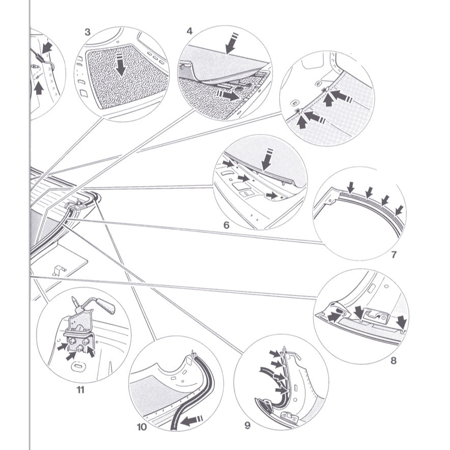 Porsche 986 1997-2004 Full Manual Set – Convertible Top Service Repair Manual - page 7