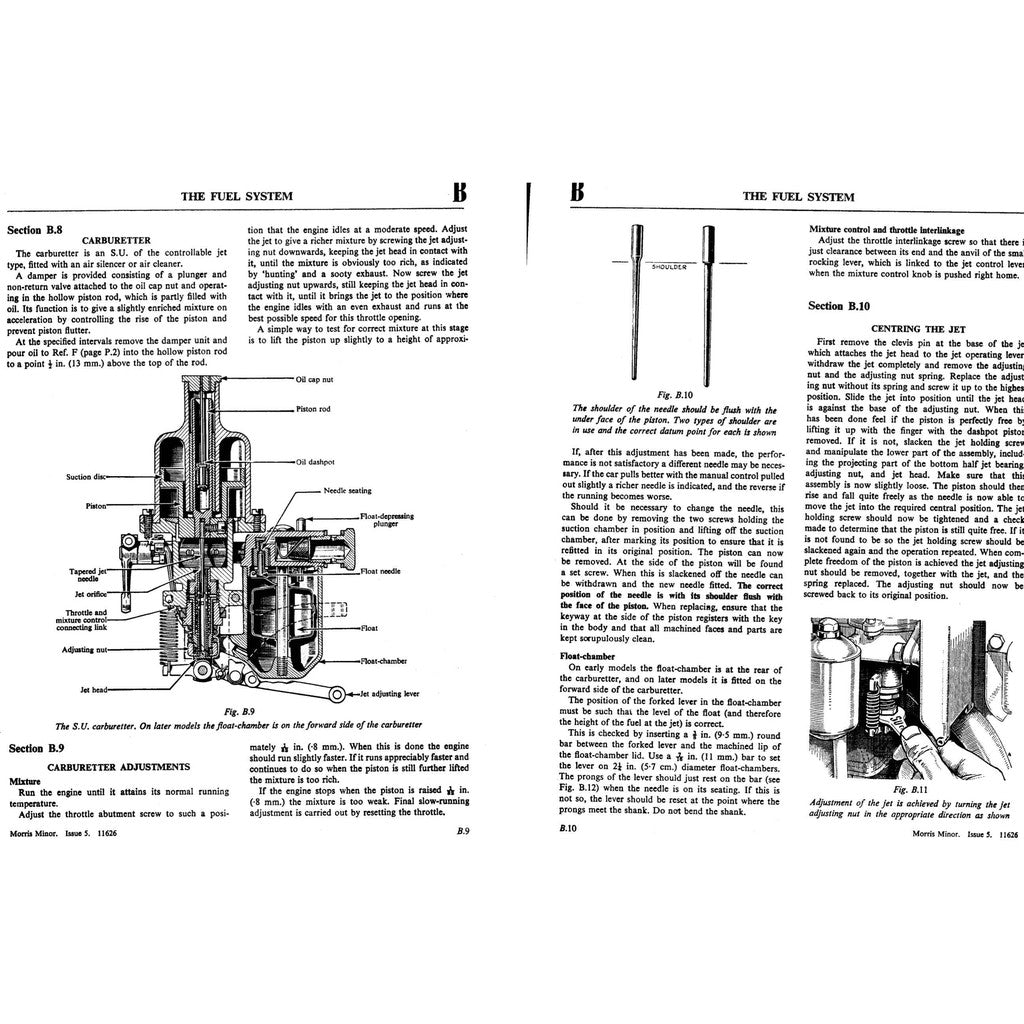 MORRIS MINOR Series MM / II /1000 1948-1971 Full Manual Set – Repair & Maintenance Manual and Spare Parts Catalog - page 6