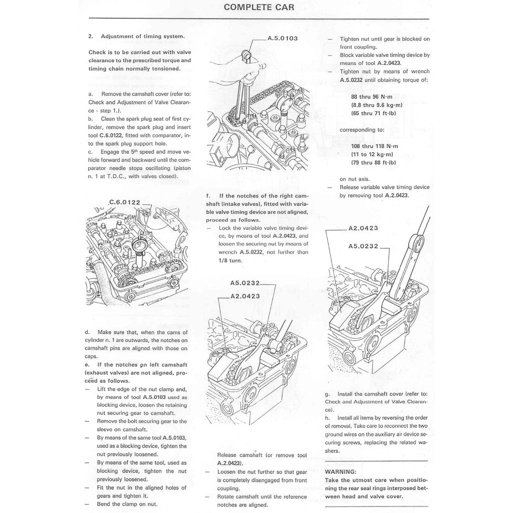 Alfa Romeo SPIDER S3 1983-1989 Full Manual Set – Service Repair Workshop Manual - page 7